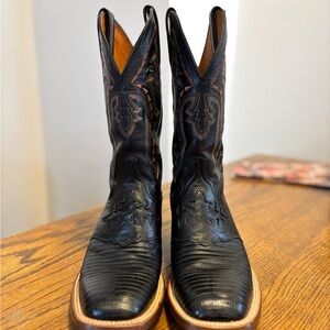 Lucchese Black Western Boots